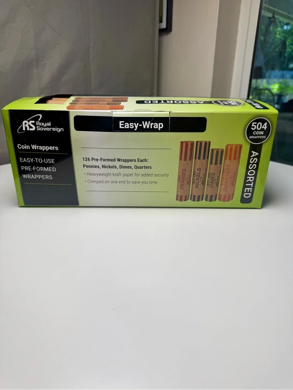 Royal Sovereign Easy-Wrap Coin Wrappers - Green Box